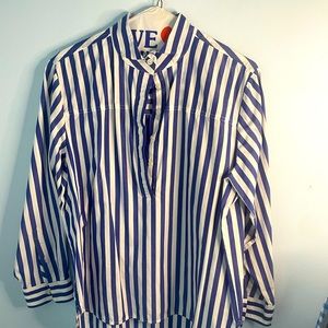 JCrew Striped Button Down Shirt Size 8